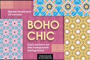 Bohemian vector patterns, a Pattern Graphic by Designnina Shop (Thumbnail 5 of 6)