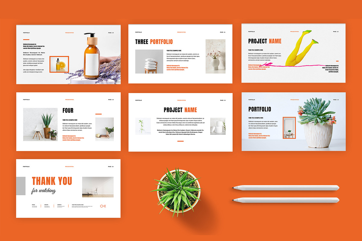 Portfolio Presentation Template, a Presentation Template by MightyDesign (Photo 4 of 7)