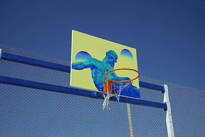 POSTER BASKET BALL MOCKUP