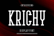 Krichy - Display Font, a Serif Font by lelevien (Thumbnail 1 of 4)