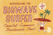 Bigwave Surfer Coastal Island Font, a Handwritten Font by Ayya Studio (Thumbnail 1 of 12)