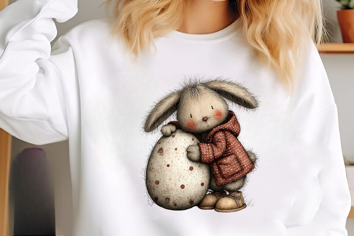 Whimsical Easter Bunny Clipart, an Illustration by SinaCreation (Photo 8 of 11)
