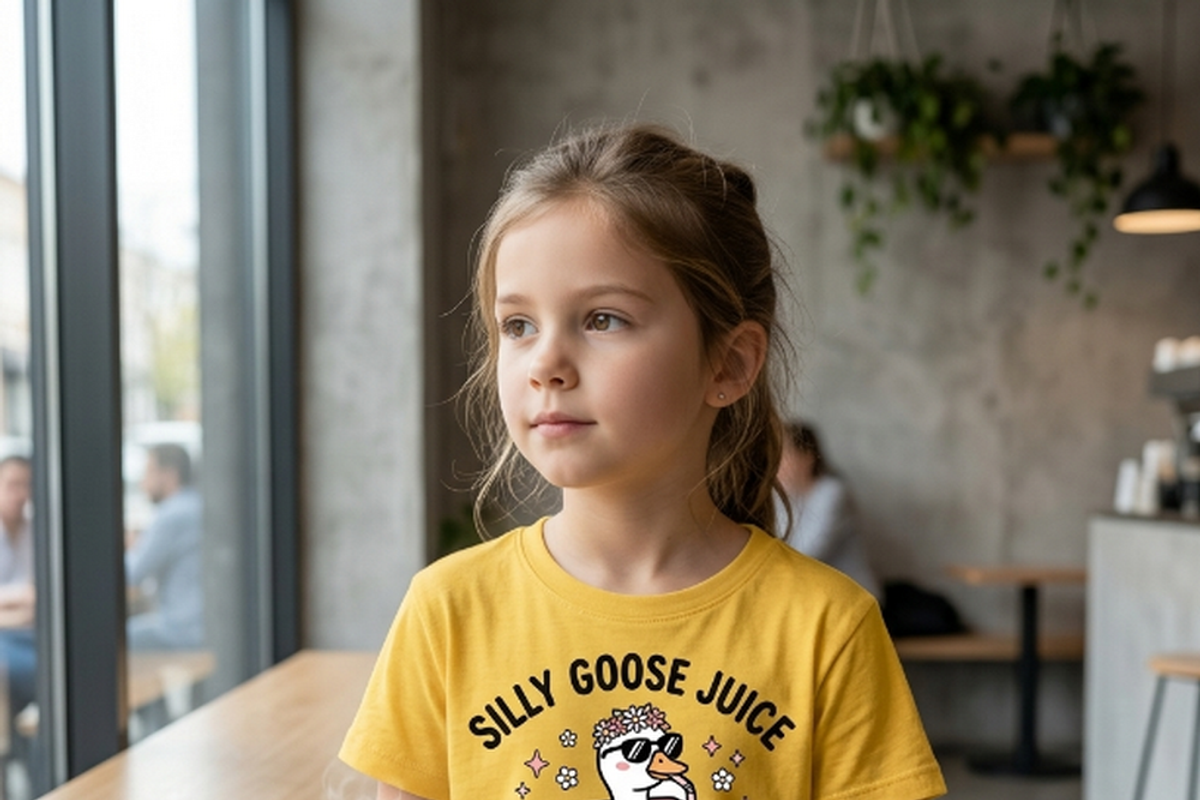 Silly Goose Juice Box PNG Asset, a Shirt Mockup by Vector Stall (Photo 4 of 15)