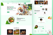 Restaurant Landing Page Template, a Landing Page Template by Tanvir Ahammed Tamim (Thumbnail 3 of 3)