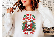 Waiting for Christmas Png, Santa Png, an Illustration by Designking (Thumbnail 3 of 6)