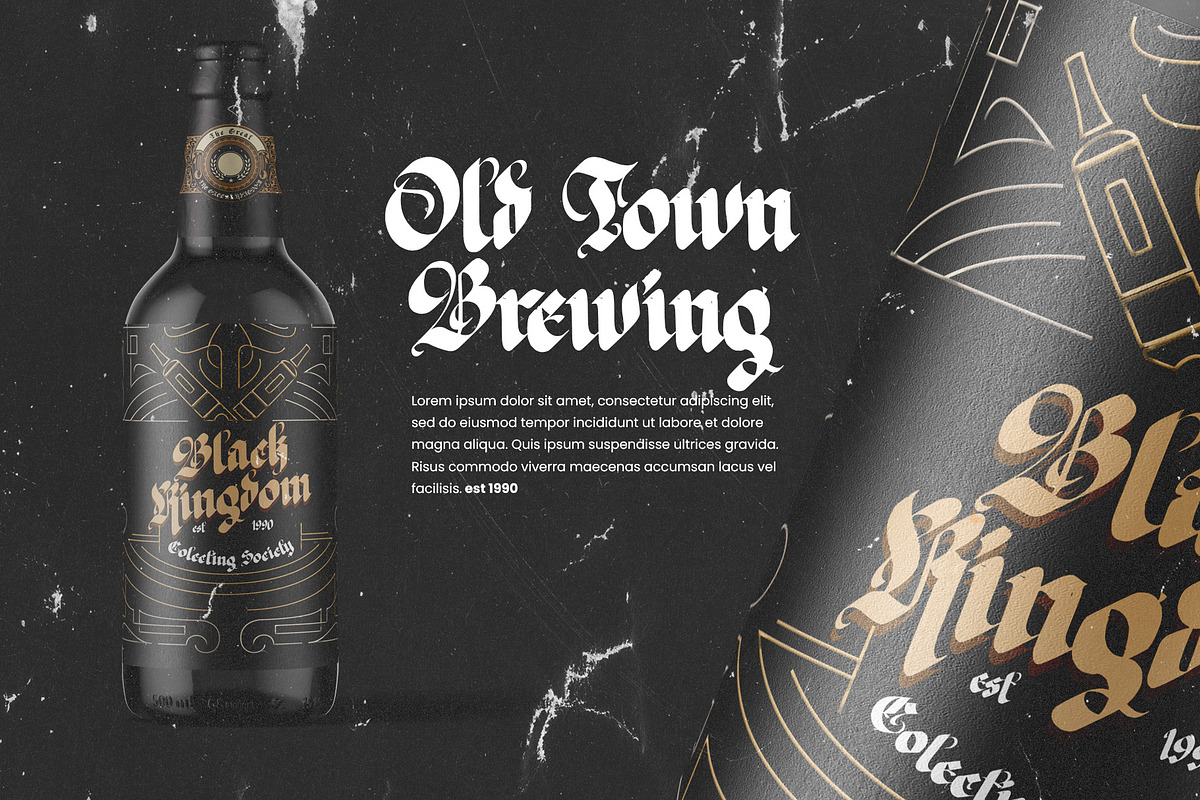 The Great Kingdom - Blackletter Font, a Blackletter Font by Idealeksis Studio (Photo 8 of 9)