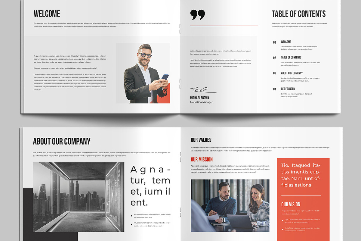 Corporate Business Plan Template, a Brochure Template by MightyDesign (Photo 3 of 9)