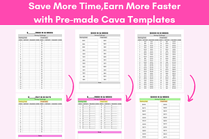 Canva Savings Challenge Templates