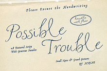 Possible Trouble: Textured Script