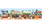 Farmers market with local farm food, a Food Illustration by Good Studio (Thumbnail 1 of 2)