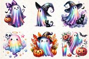 Halloween Iridescent Ghost Bundle Pn, an Illustration by Libby Wishes (Thumbnail 2 of 4)