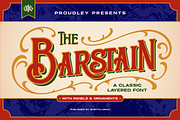 The Barstain, a Serif Font by Burntilldead (Thumbnail 1 of 13)