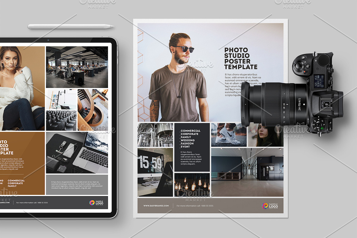 Photography Poster Templates, a Flyer Template by Easybrandz (Photo 1 of 3)