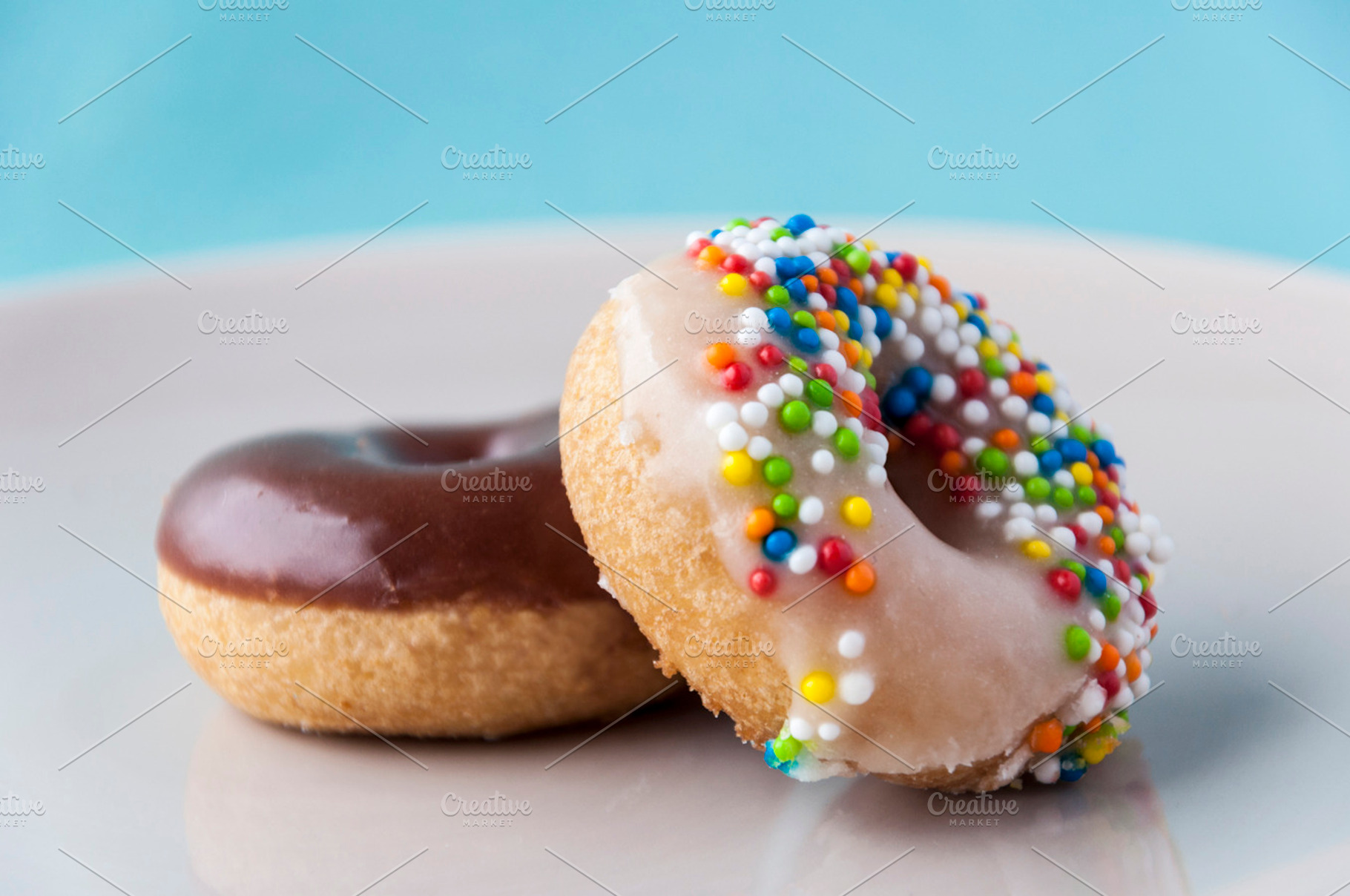 Chocolate and sugar donuts, a Food & Drink Photo by REBECAZUM