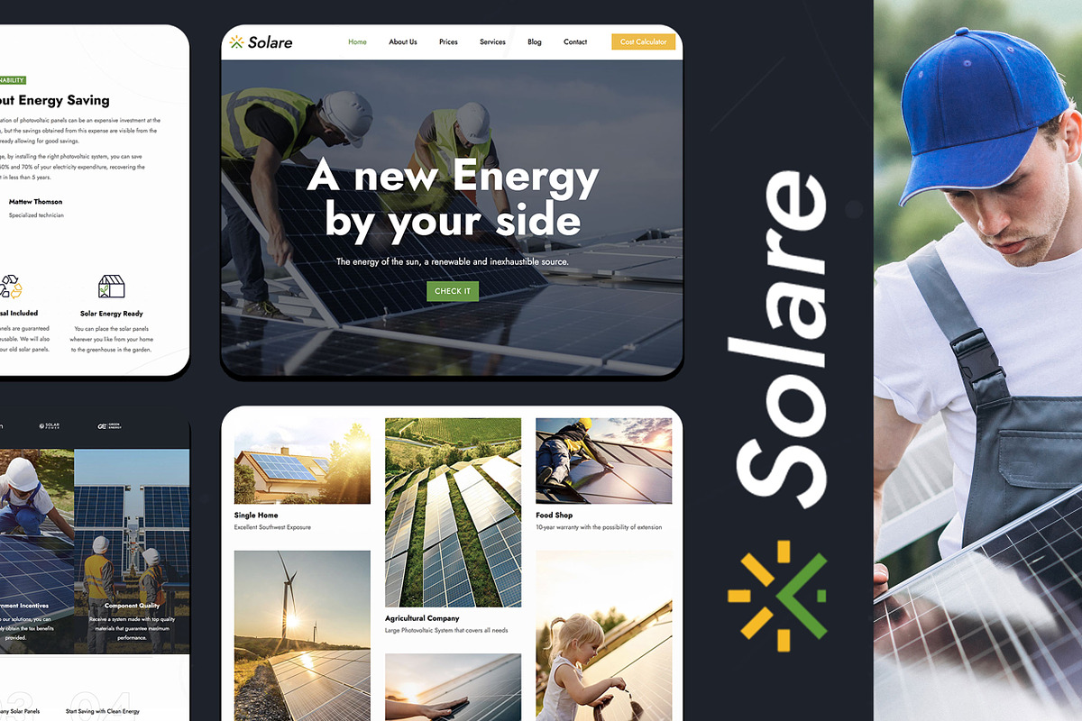 Solar Energy WordPress Theme, a WordPress Template by Nicdark Themes