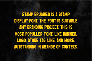 Stamp Brushed Font, a Sans Serif Font by QR Design Studio (Thumbnail 4 of 6)