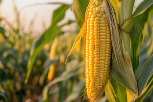 The beauty of corn cobs in a flouris, a Photo by Pavel_design