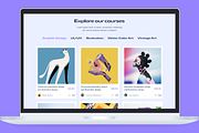 E-Learning Landing page Design, a Landing Page Template by UiDex (Thumbnail 4 of 4)