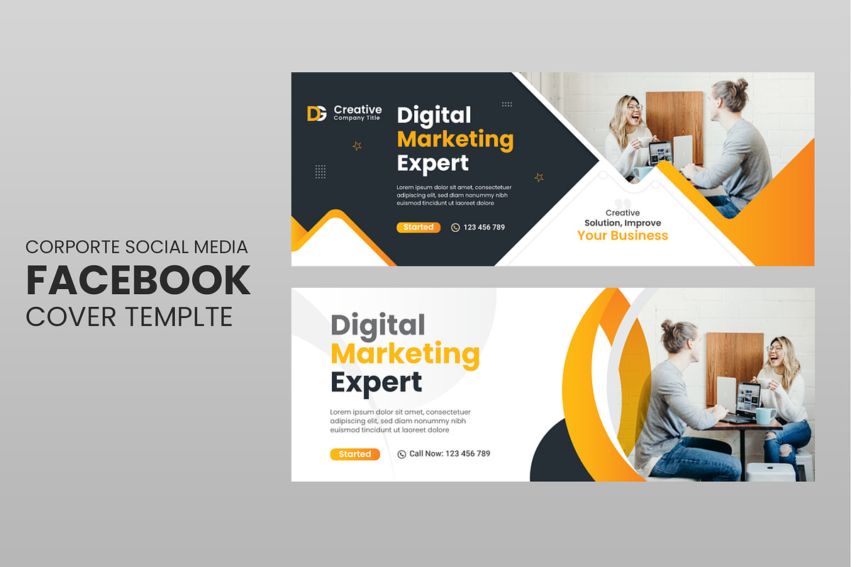 Business Facebook Cover Template, a Social Media Template by workclan24 (Photo 1 of 3)