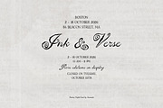 Poetry Night Vintage Font Duo, a Script Font by AnMark (Thumbnail 10 of 13)