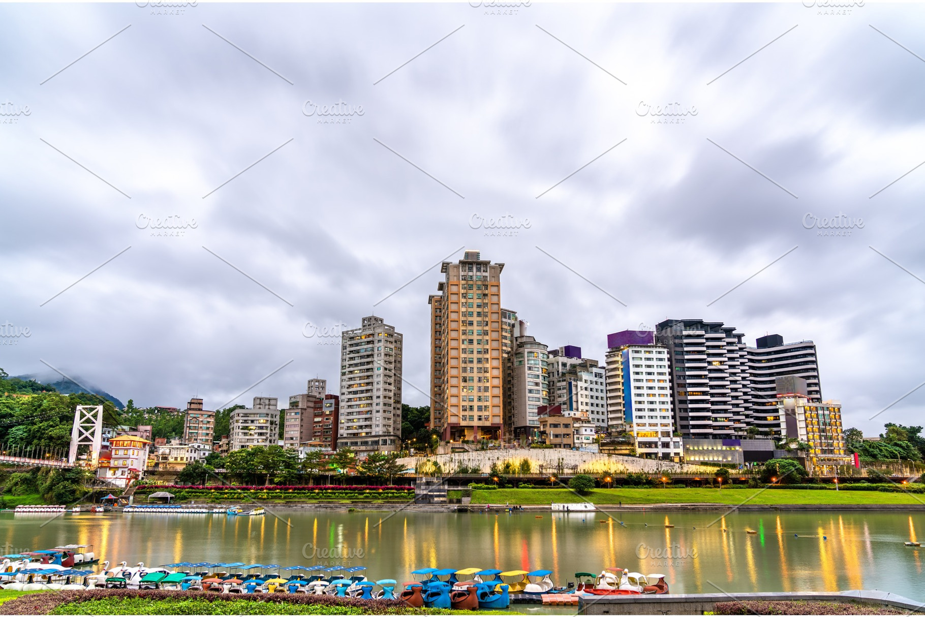 View of Bitan in New Taipei City, an Architecture Photo by Leonid Andronov