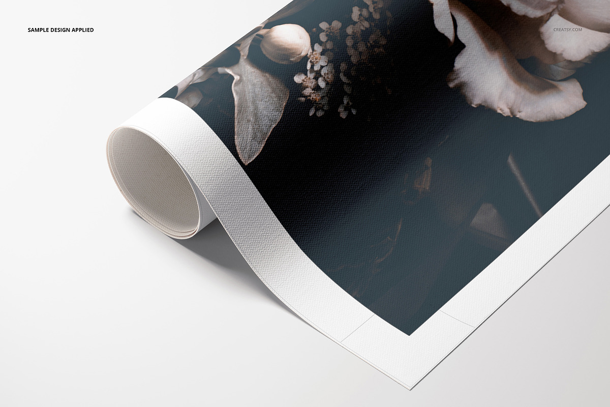 Rolled Canvas Print Mockup Set v.2, a Product Mockup by creatsy5 (Photo 10 of 14)