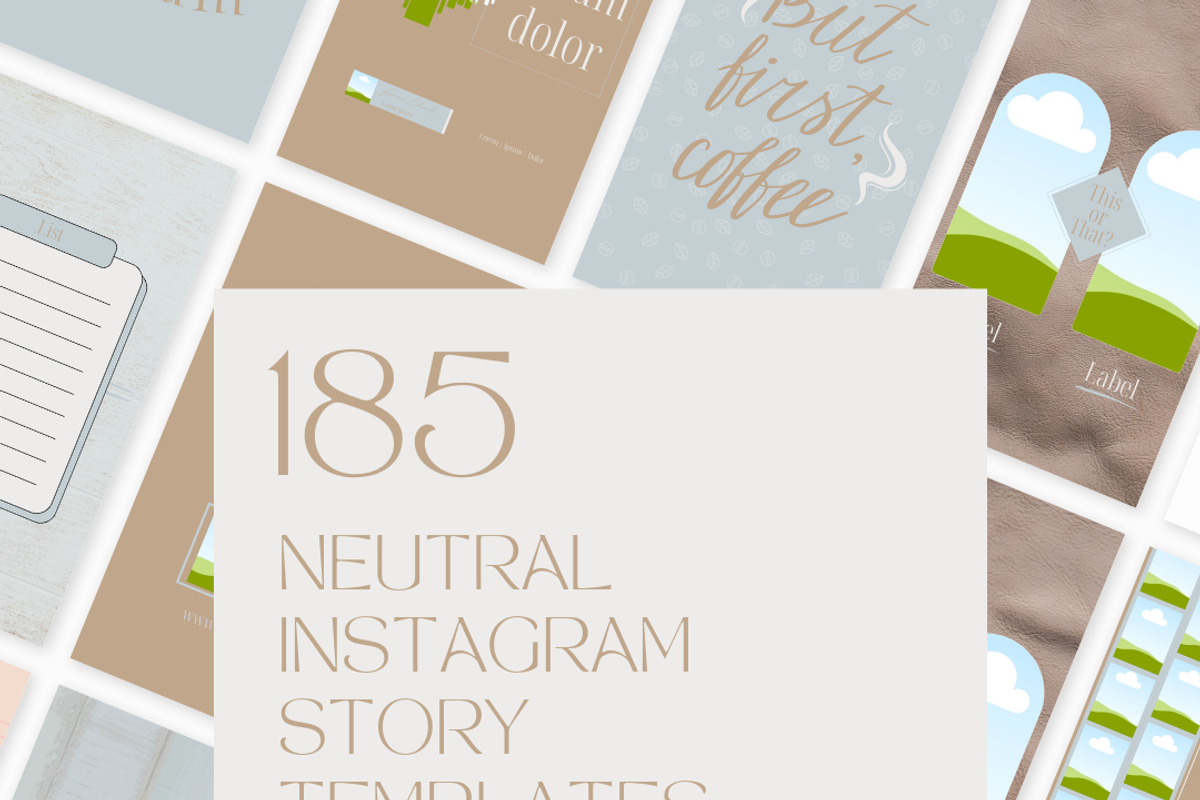 455 Canva Neutral Instagram Template, a Social Media Template by Emerald Eyes Design (Photo 12 of 13)
