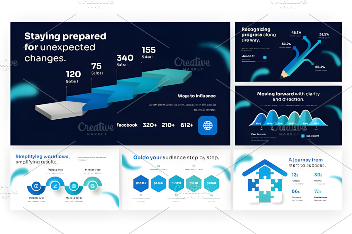 Process Flow Infographic PowerPoint, a Presentation Template by Ink Gallery
