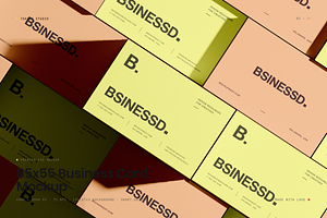 85x55 Business Card Mockup, an Advertising Mockup by Toasin Studio