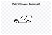 Car and Vehicle Line Icons Bundle, a Transportation Illustration by Designfour (Thumbnail 5 of 8)