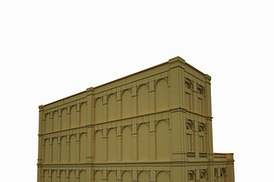 Building Facade 184 Low Poly