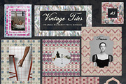 Vintage Tiles: Frames, Backgrounds, an Object Graphic by Purple (Thumbnail 5 of 12)