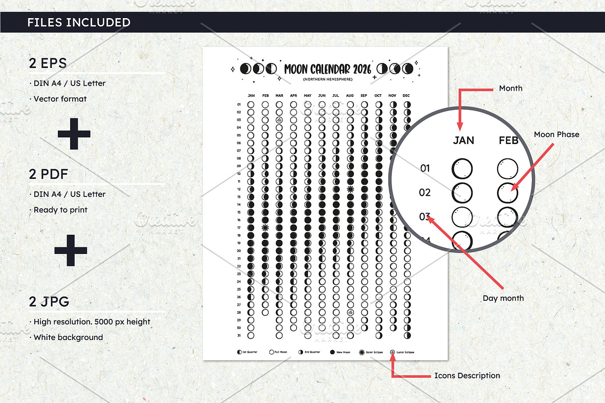 2026 Moon Calendar preview 2