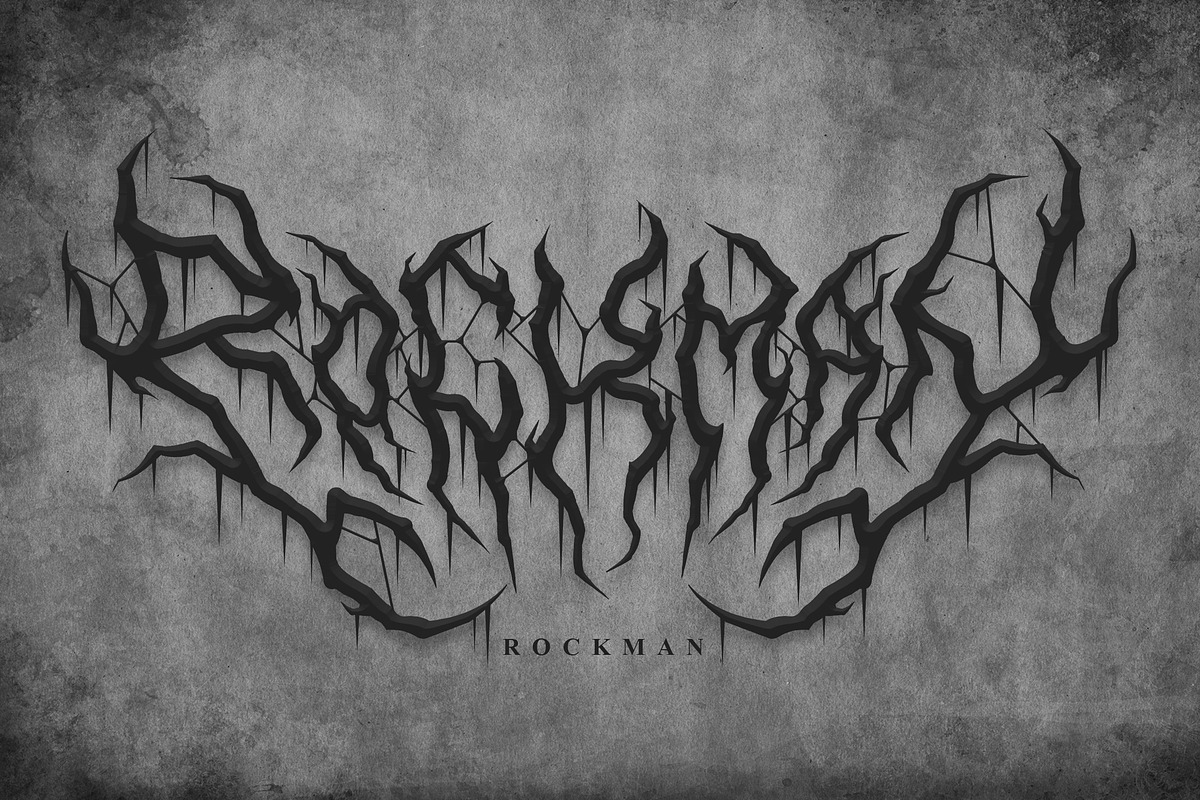 Onerock | Black Metal Font Vol.6, a Blackletter Font by Madhaline Studio (Photo 6 of 18)