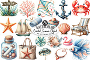 Coastal Summer Sublimation Clipart, an Illustration by Designking (Thumbnail 1 of 4)