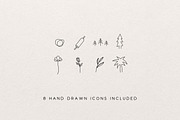 Hand Drawn Font, Bohemian style Font, a Sans Serif Font by HeraclesVisuals (Thumbnail 8 of 8)