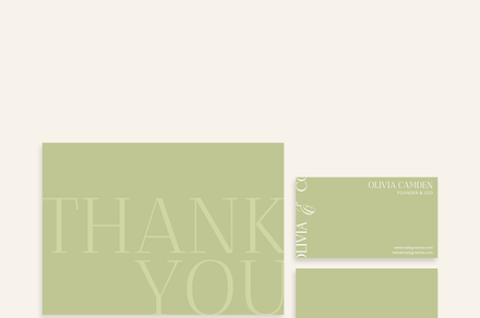 Olivia & Co -Stationary Kit Template