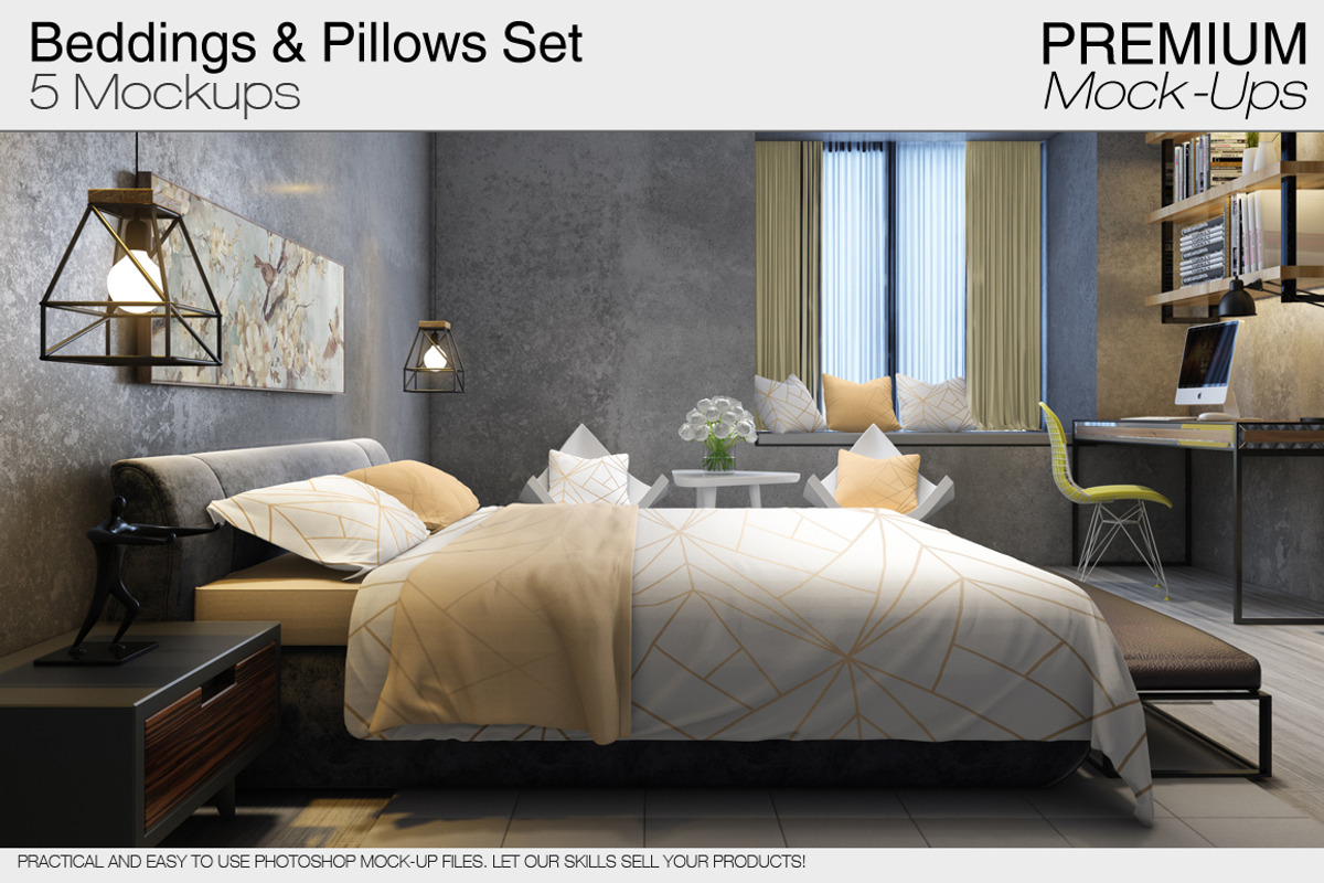 Bed Linens Bundle - 30 Mockups, an Apparel Mockup by mock-ups (Photo 15 of 35)