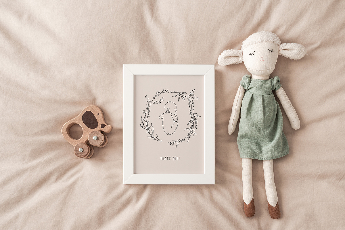 MOM&BABY line art collection, an Object Graphic by Natalia Tugova (Photo 7 of 7)