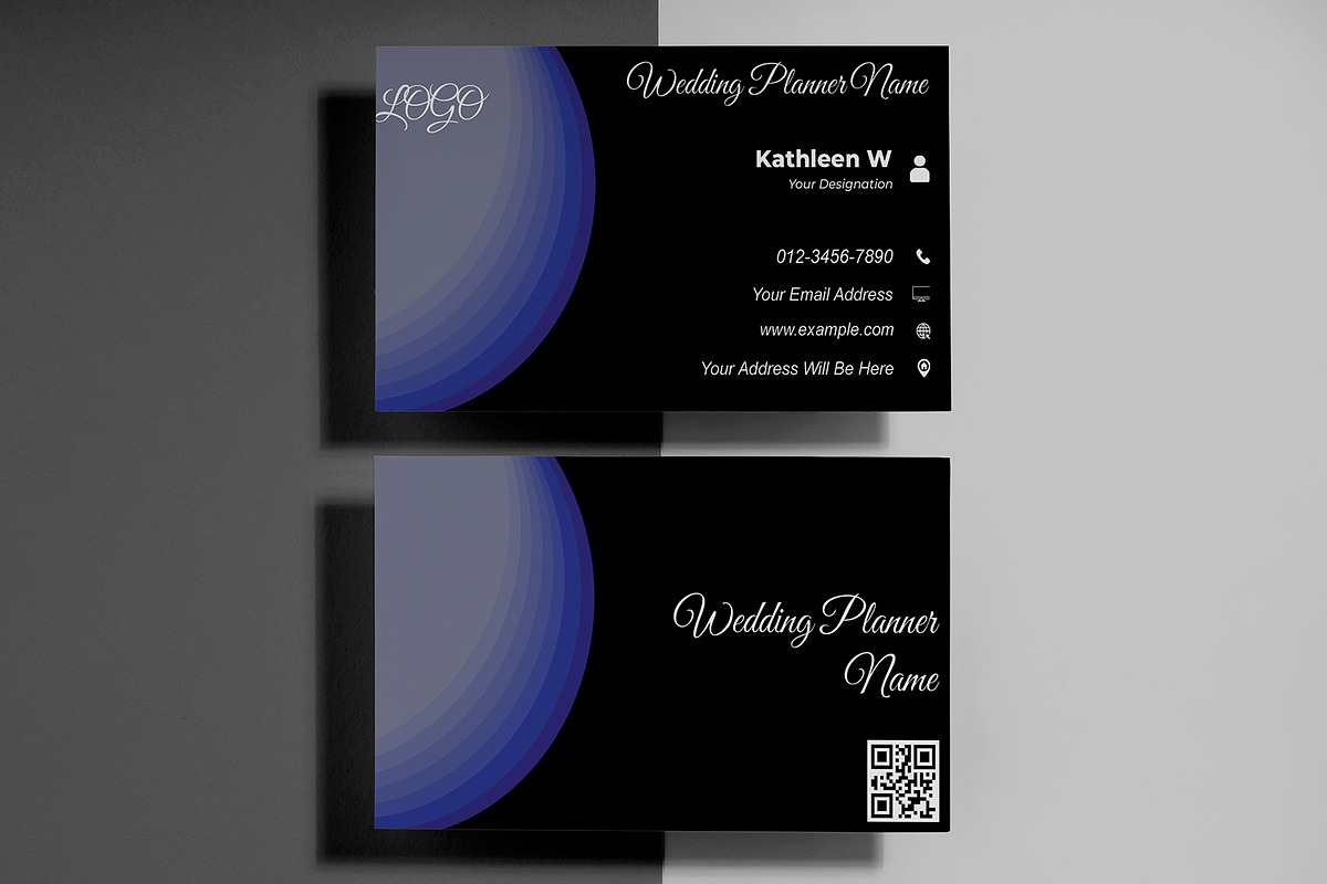 Creative Wedding Agency Card PSD preview 2