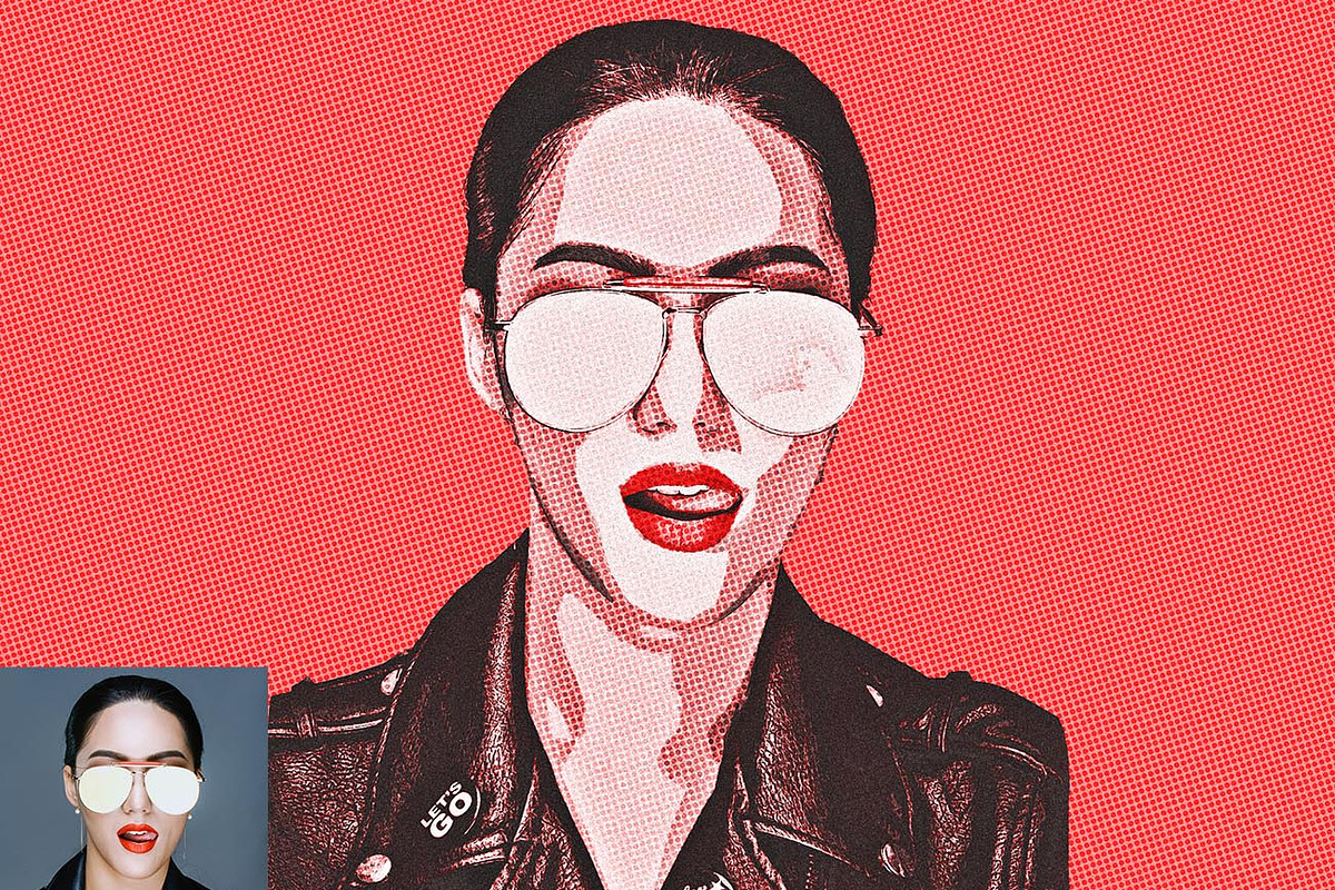 Pop Art Halftone Effect Ps Action, an Action Add-On by Studio Retouch (Photo 10 of 12)