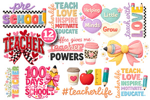 Teacher PNG, Teacher Sublimation PNG, an Illustration by GatewayDesign