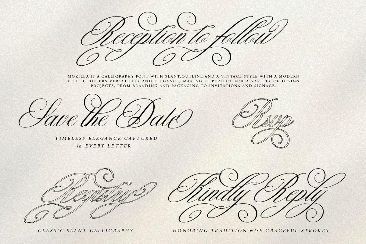 Mozilla Script, a Script Font by Has_rizal (Photo 2 of 16)