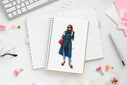 Fashion Girl Coffee Cup, a Person Illustration by BigArtLab (Thumbnail 3 of 4)