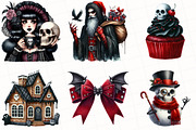 Gothic Christmas Clipart Bundle, an Illustration by OK Design (Thumbnail 2 of 5)