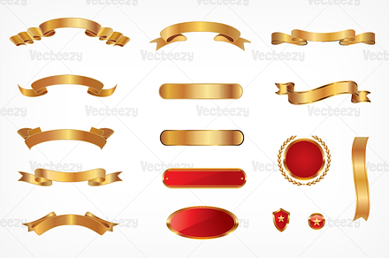 Gold Banner Vectors
