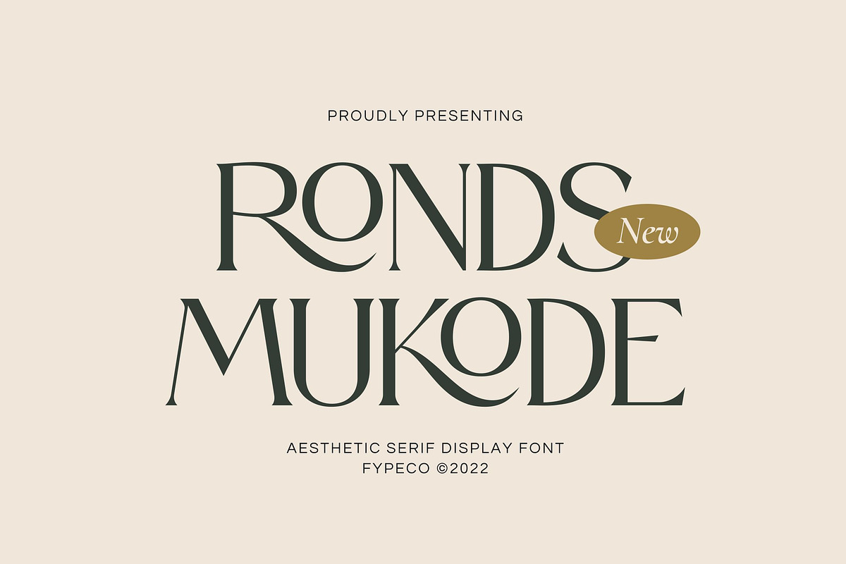 Ronds Mukode-Aesthetic Serif Font, a Serif Font by Fype Co. (Photo 1 of 5)