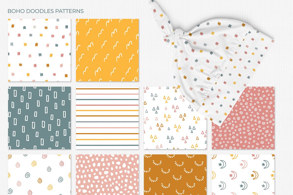 Boho Doodle patterns, a Pattern Graphic by Cozy pattern shop (Photo 7 of 9)