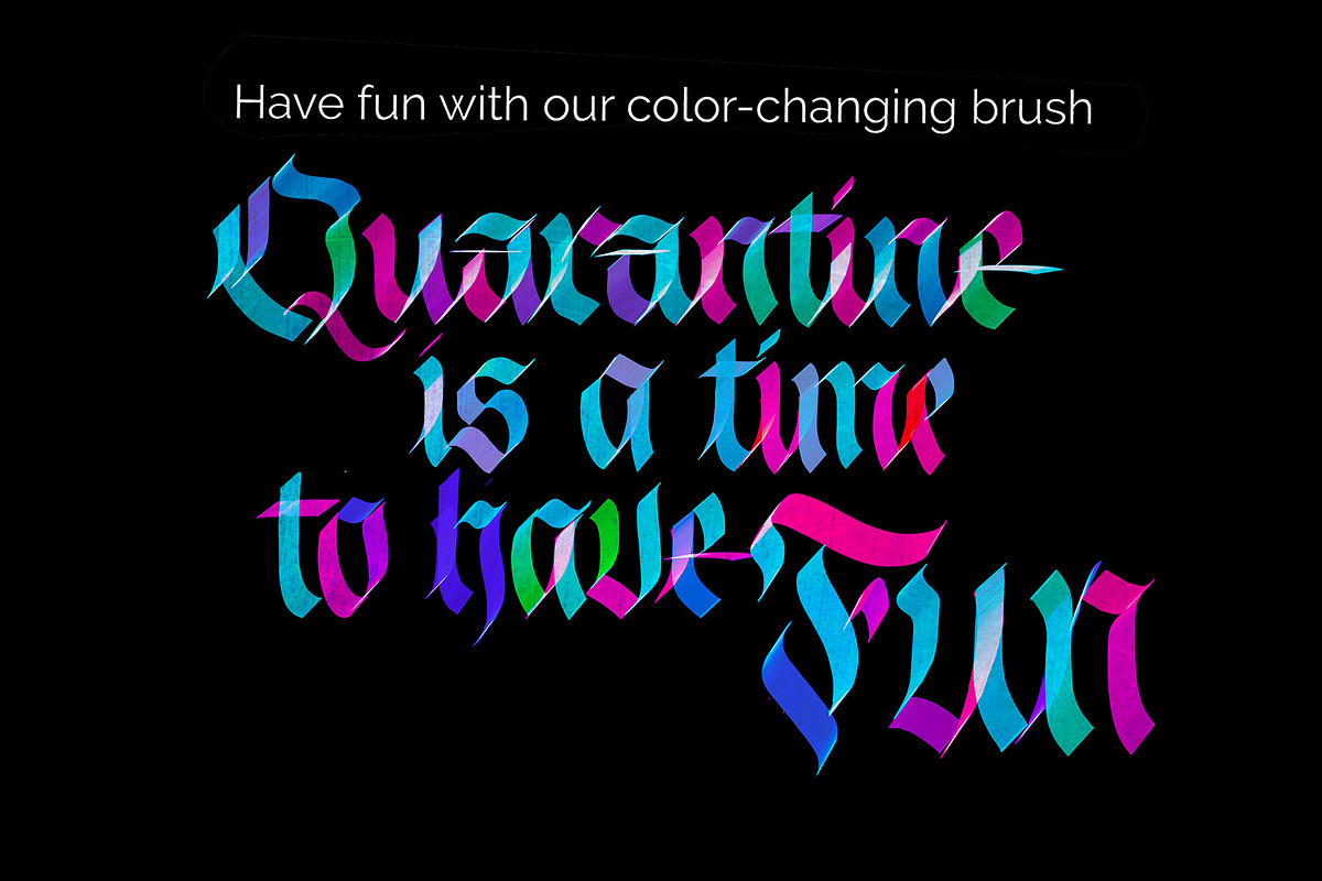 Calligraphy Procreate Brushes, a Brush Add-On by ZenLettering (Photo 6 of 16)