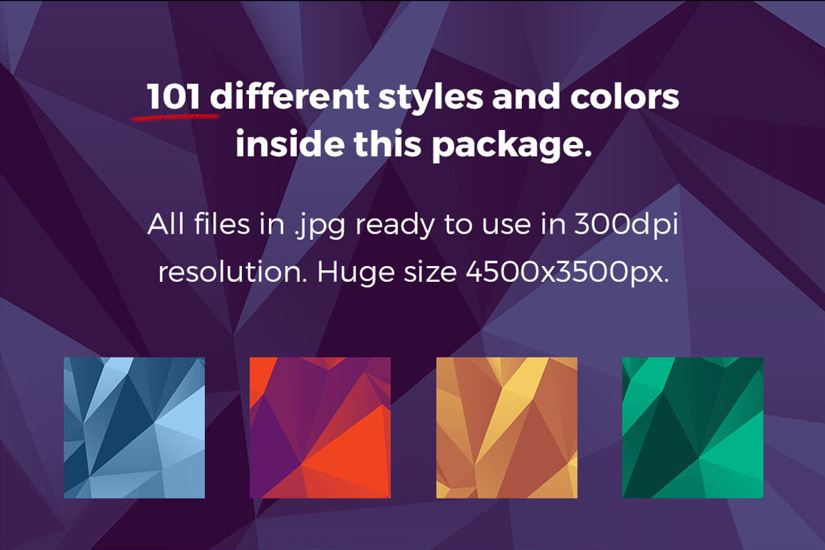 Geometric Triangle Backgrounds 101+, a Texture Graphic by Design Bits (Photo 2 of 6)